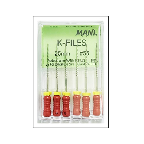 Mani K Files 25mm #55 Dental